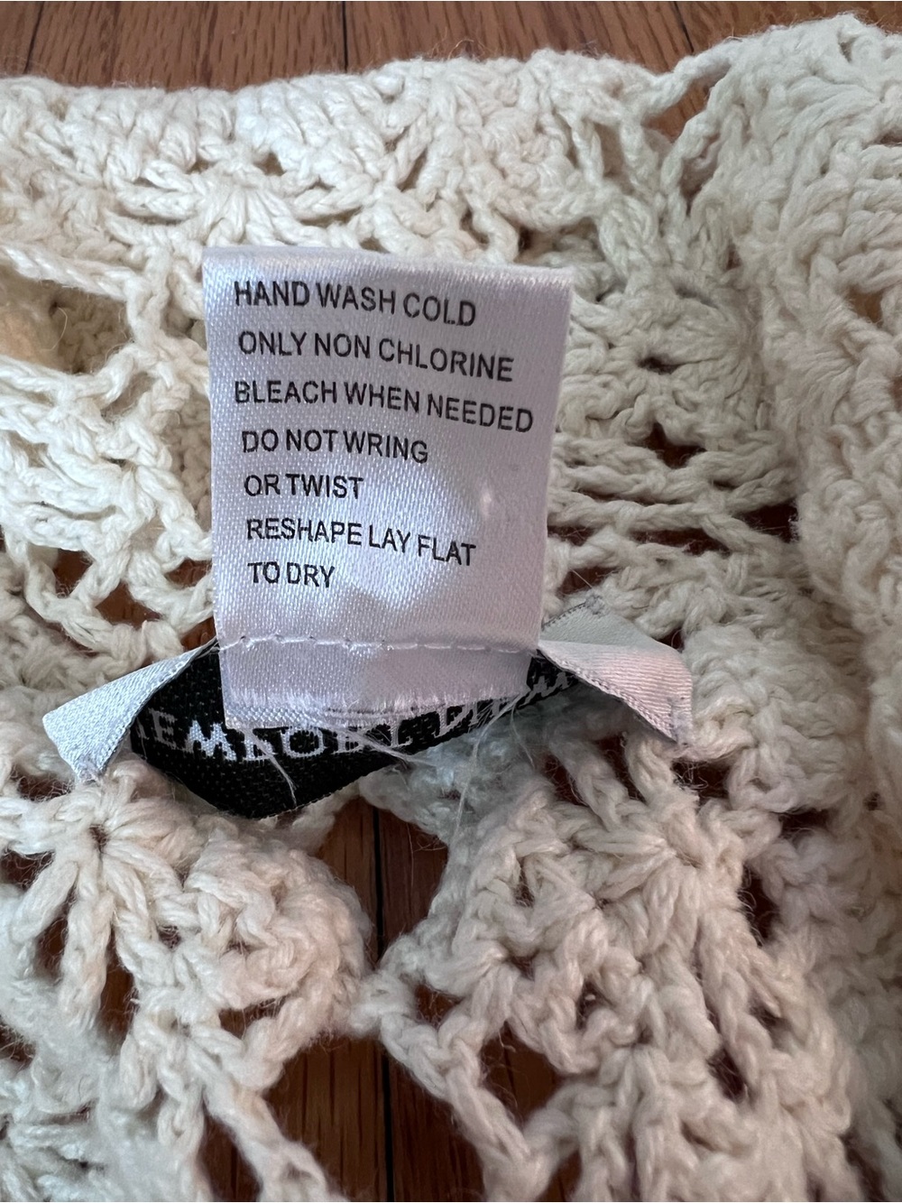 Newport News Cream Crochet Long Cardigan Duster with Scalloped Edges S - Picture 8 of 16